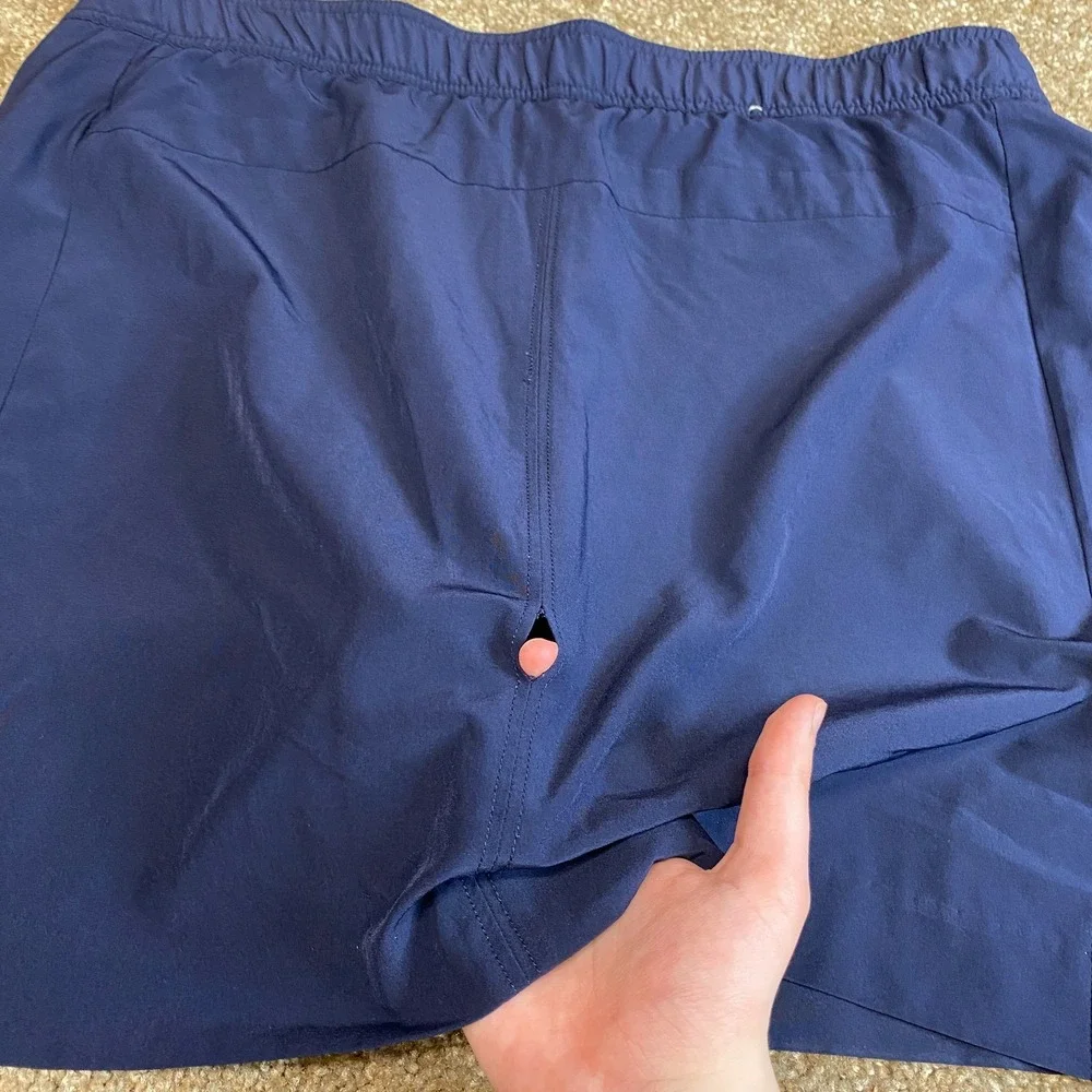 Eddie Bauer Soho Athletic Skort Womens Medium Navy Blue Stretch Built In Brief